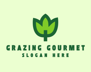 Green Eco Leaf logo design