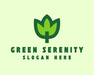 Green Eco Leaf logo design