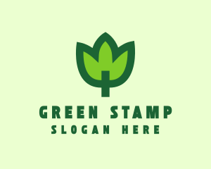 Green Eco Leaf logo design