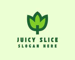 Green Eco Leaf logo design