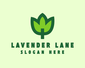 Green Eco Leaf logo design