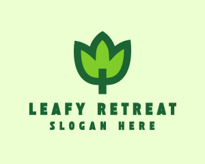 Green Eco Leaf logo design