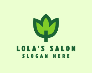 Green Eco Leaf logo design