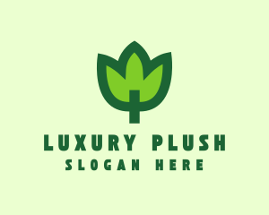 Green Eco Leaf logo design