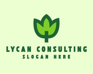 Green Eco Leaf logo design