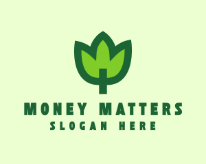 Green Eco Leaf logo design