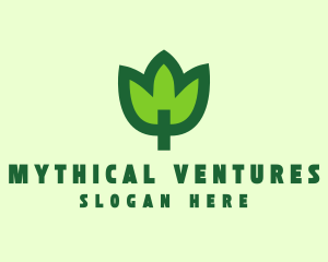 Green Eco Leaf logo design