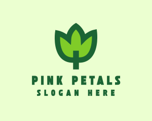 Green Eco Leaf logo design