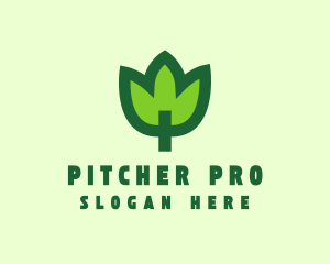 Green Eco Leaf logo design