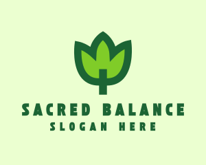 Green Eco Leaf logo design