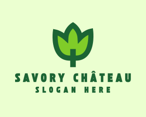 Green Eco Leaf logo design