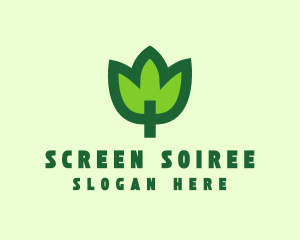 Green Eco Leaf logo design