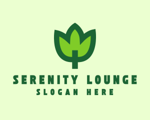 Green Eco Leaf logo design