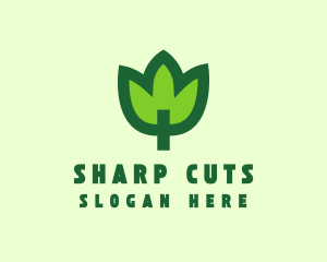 Green Eco Leaf logo design