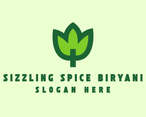 Green Eco Leaf logo design