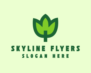 Green Eco Leaf logo design