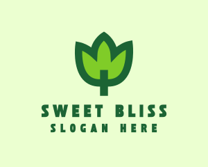 Green Eco Leaf logo design