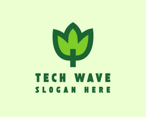 Green Eco Leaf logo design