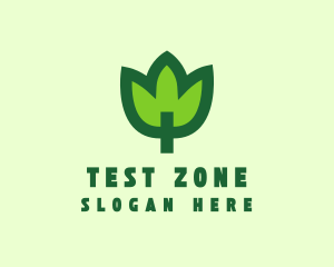 Green Eco Leaf logo design