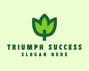 Green Eco Leaf logo design