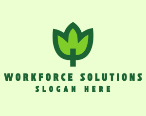 Green Eco Leaf logo design