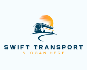 Bus Travel Transportation  logo design