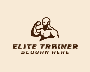 Bodybuilding Gym Trainer logo design