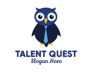 Cute Blue Owl logo