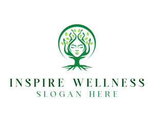 Wellness Tree Woman logo design