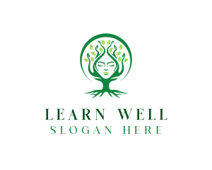 Wellness Tree Woman logo design