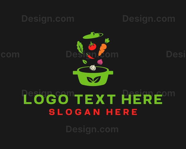 Healthy Vegetable Pot Logo