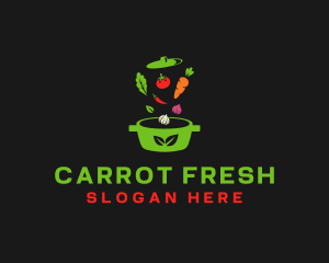 Healthy Vegetable Pot logo design