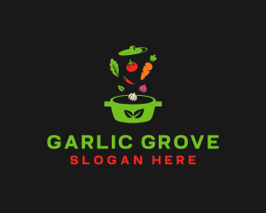 Healthy Vegetable Pot logo design