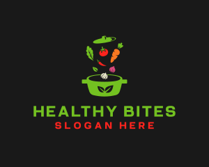 Healthy Vegetable Pot logo design