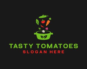 Healthy Vegetable Pot logo design