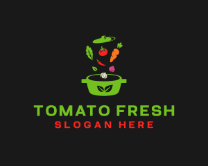 Healthy Vegetable Pot logo design