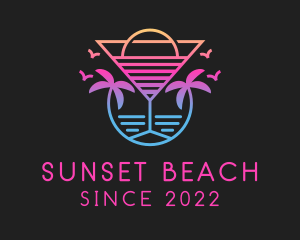 Sunset Cocktail Beach Resort  logo design