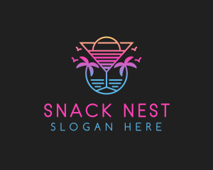 Sunset Cocktail Beach Resort  logo design