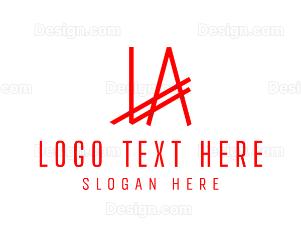 Apparel Company Letter LA Logo