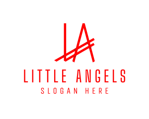 Apparel Company Letter LA  logo design