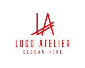 Apparel Company Letter LA  logo