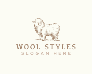 Sheep Livestock Animal logo