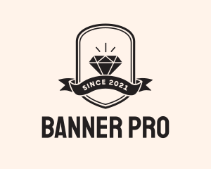 Diamond Gem Jewel Banner logo