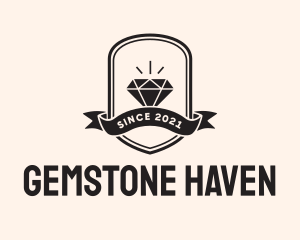 Diamond Gem Jewel Banner logo