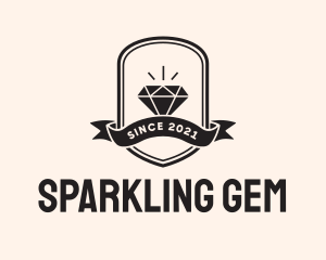 Diamond Gem Jewel Banner logo