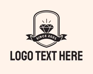 Jewel - Diamond Gem Jewel Banner logo design
