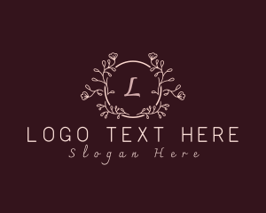 Floral Lettermark Decoration Logo