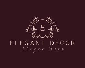 Floral Lettermark Decoration logo design