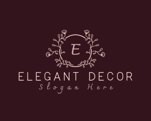 Floral Lettermark Decoration logo design