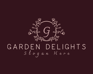 Floral Lettermark Decoration logo design